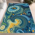 thumbnail image 4 of 1PC Abstract Area Carpet Local Carpet, Lightweight Washable Easy-to-Tidy Carpet Mat Festival Gift, Suitable for Living Room, Bedroom, Dining Room, Bathroom, Hallway, Room Accessones, 4 of 8