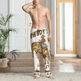 thumbnail image 2 of Yiaed Cowboy Up Vintage Wild West Print Men's Lounge Pants, Loose PJ Bottoms, Long Pajama Pants for Men-Large, 2 of 6