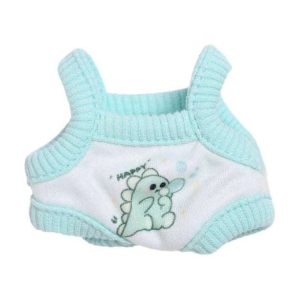 Mono de muñeca perfecl disfraz DIY ropa hecha a mano para muñecas de 17 cm verde
