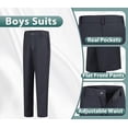 thumbnail image 4 of Lycody Boys Suits 3 Piece Slim Fit Suit Set Dresswear Ring Bearer Outfit for Boy, 4 of 6