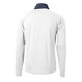 thumbnail image 3 of Men's Cutter & Buck White Kansas City Royals City Connect Adapt Eco Knit Hybrid Recycled Quarter-Zip Pullover Top, 3 of 3