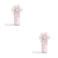 thumbnail image 2 of Ventilador de mano USB Injueey 2piezas Rosa 3 velocidades Humidificador Enfriador, 2 of 6