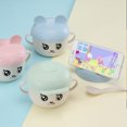 thumbnail image 1 of Eco-Friendly Wheat Straw Kids' Tableware Set with Cute Cartoon Design – Safe, Durable Rice/Noodle Bowl & Spoon for Toddlers, Promotional Gift Idea with Custom Logo, Nordic Pink Double-Handle Style,, 1 of 5