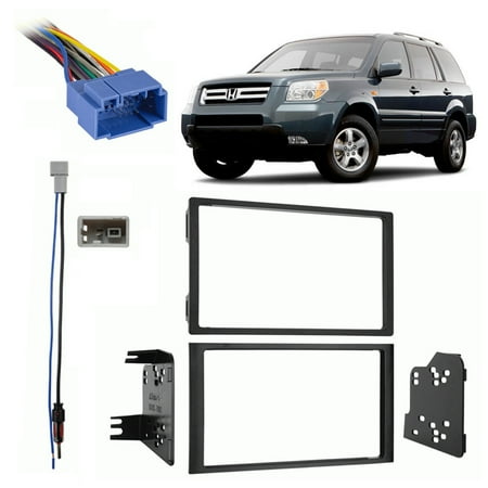 Honda Prelude Radio - Fits Honda Pilot 2006-2008 w/o OE NAV Double DIN Harness Radio Dash Kit
