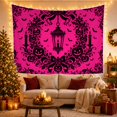 thumbnail image 3 of Pink Cat and Cauldron Tapestry, 3 of 7