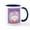 White/Navy Inside, variant on CafePress - Purple Happy Easter Bunny Mugs - 11 oz Ceramic Mug - Novelty Coffee Tea Cup