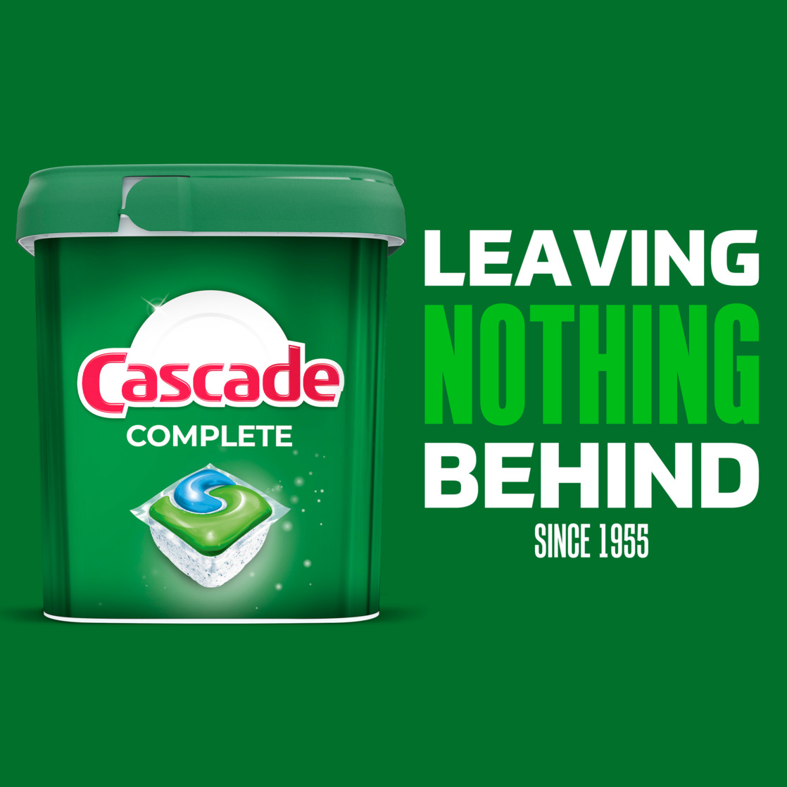 (4 pack) Cascade Complete Dishwasher Detergent Fresh, 33ct