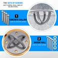 thumbnail image 4 of LORESO Wall Ceiling Anchor - Heavy Duty Mount Bracket for Trapeze Suspension Straps, Yoga Swings, Hammock, Boxing Punching Bags, Body Strength Gym Equipment and Battle Ropes, 4 of 6