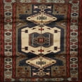 thumbnail image 1 of Ahgly Company Machine Washable Indoor Square Traditional Night Red Area Rugs, 3' Square, 1 of 7