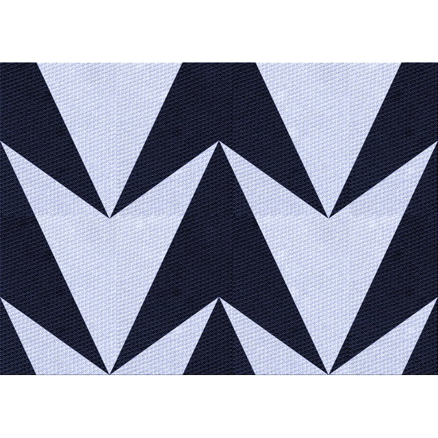 Ahgly Company Machine Washable Indoor Rectangle Transitional Night Blue Area Rugs, 8' x 12'