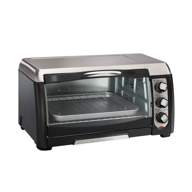 Horno tostador Hamilton Beach 6 rebanadas y 4 funciones