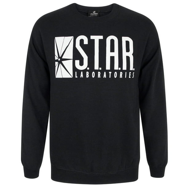 Flash - Sudadera TV STAR Laboratories para adultos unisex (Negro)