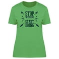 thumbnail image 1 of Start Doing Stop Wishing Sketch Tee Women's -Image by Shutterstock, 1 of 1