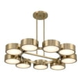 thumbnail image 3 of Talamanca 9-Light LED Chandelier in Noble Brass by Breegan Jane, 3 of 5