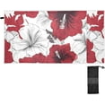 thumbnail image 2 of Dreamtimes Red Flower Beach Towel Quick Dry Absorbent Bath Towels Sandproof Lightweight Towel for Gym Yoga Sports Swimming 31x71in, 2 of 7