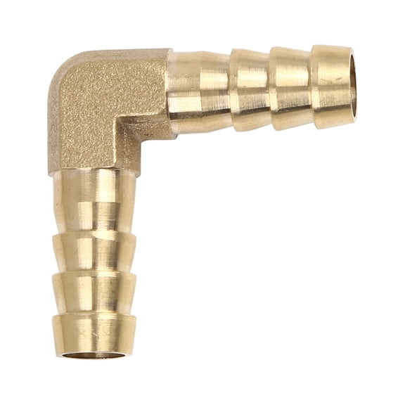 10mm Brass Barb Elbow 90 Degree Male Thread Connector Adaptor for Air Water Gas Oil Pipe