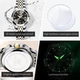 thumbnail image 4 of OLEVS Womens Watch Fashion Dress Female Watches for Women Analog Quartz Stainless Steel Waterproof Luminous Two Tone Black Ladies Wristwatch Reloj para Mujer, 4 of 12