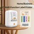 thumbnail image 5 of Portable Bluetooth Label Printer - 203DPI Wireless Thermal Barcode Sticker Printer for Small Business, Home Organization, Shipping, Inventory with 57mm Adhesive Paper (White), 5 of 9