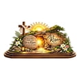 thumbnail image 2 of Lovely Easter Wooden Block, Empty Tomb Resurrection Scene Wooden Sign, He Is Risen Christian Decor, Meaningful Gift for Pastor Appreciation and Ministry, Easter Gift, 2 of 8