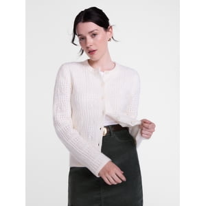 Scenario Women's Open Knit Cardigan Sweater