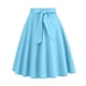 thumbnail image 2 of Karight Womens Midi Skirt Swing A-line Vintage Casual Elastic Wide Waist Flared Skirt with Belt, 2 of 5