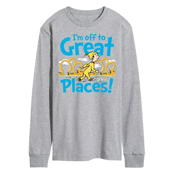 Dr. Seuss - I'm Off To Great Places - Men's Long Sleeve T-Shirt