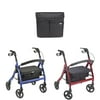Juvo Products HDR101 Premium Heavy-Duty Bariatric Rollator Cherry Red, HDR102 Premium Heavy-Duty Bariatric Rollator Metallic Blue & UT201 Universal Mobility Tote for Wheelchairs, Rollators & Walkers