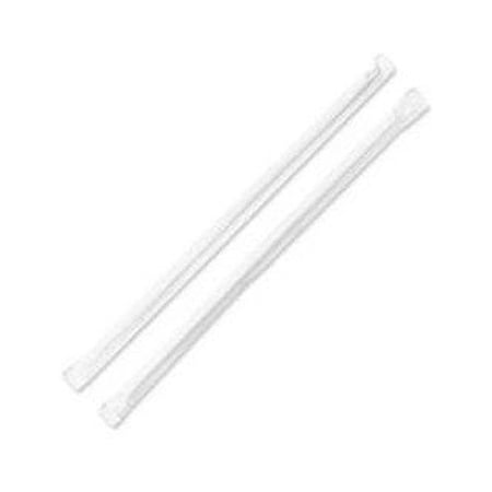 Genuine Joe Jumbo Translucent Wrapped Straw - 7.75 Length - 500 / Box - Clear (GJO58925)