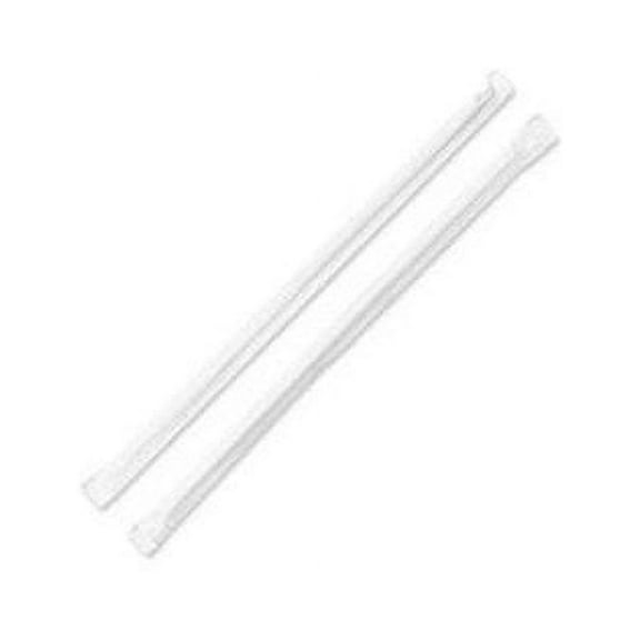 Genuine Joe Jumbo Translucent Straight Straws - 7.8" Length - 500 / Box - Clear