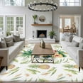 thumbnail image 3 of Hello Summer Area Rugs 5x7 ft Pineapple Red Flower Tropical Fruit Abstract Washable Rug Non Slip Indoor Carpet Absorbent Floor Mat for Living Room Bedroom Dining Room, 3 of 9