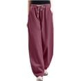 thumbnail image 1 of RKSTN Womens Pants Fashionable Loose Fitting Casual Color Pants Loose Comfortable Pants, 1 of 6