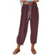 thumbnail image 1 of Gibobby Pantalones deportivos para mujer Pantalones de chándal para mujer, de cintura alta, de cintura alta, para correr, pantalones de chándal informales(Café,G), 1 of 3