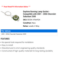 thumbnail image 2 of Daytime Running Lamp Socket - Compatible with 2001 - 2006 Chevy Suburban 2500 2002 2003 2004 2005, 2 of 2