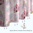 thumbnail image 6 of Princess Castle Cloud Pattern Shower Curtain 36"x72" ,Bathroom Decorative Shower Curtains Set with 12 Hooks,Modern Waterproof Washable Shower Curtain, 6 of 6