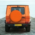 thumbnail image 4 of Haiem Spare Tire Cover , Wheel Cover with Orange Scales printed, Camper Spare Tire Cover Fit for Jeep Wrangler Rv SUV Truck Travel Trailer-17 inch, 4 of 9