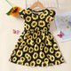 thumbnail image 2 of Vestido Para Niñas, Ropa Para Niñas Pequeñas, Vestido Estampado Con Manga Voladora Para Niños Pequeños, Vestido De Princesa Negro Odeerbi LM103-6144, 2 of 8