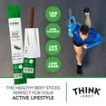 thumbnail image 3 of Think Jerky Jalapeno Beef Sticks, Gluten and Sugar Free, No Nitrates, Keto Paleo Friendly High Protein Low Carb Meat Snack - 1.0 oz Sticks, 20 Pack, 3 of 5