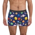 thumbnail image 7 of Disketp Space Planet Men's Boxer Briefs,Soft and Breathable Cotton Underwear with ComfortFlex Waistband, 7 of 7