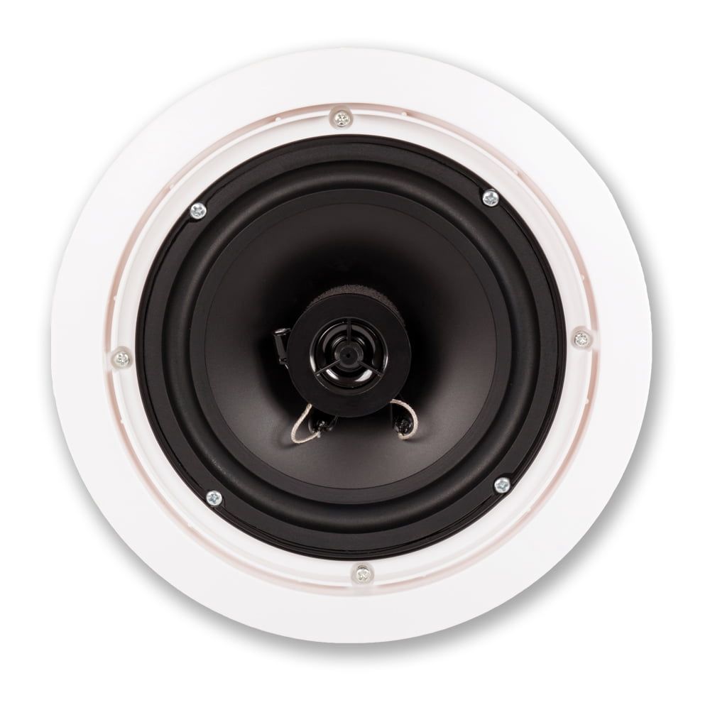 Acoustic Audio Hti6c Flush Mount In Ceiling Speakers With 6 5 Woofers 7 Pack