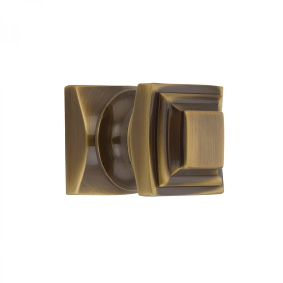 Kitchen Cabinet Knob Cast Antique Brass 1 1/4" H Finish Renovators Supply