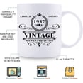 thumbnail image 5 of 1957 Birthday Gifts for Women Men - 1957 Vintage 11 oz Coffee Mug - Great 1957 Birthday Gifts for Grandpa Grandma Dad Mom Friend Sister Brother Coworker, 5 of 7