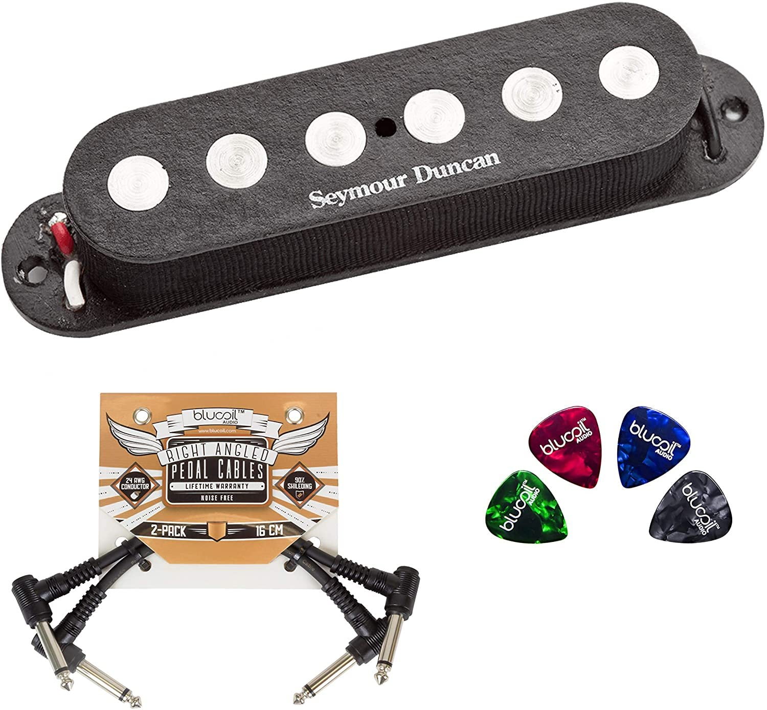 Seymour Duncan SSL4 Quarter Pound Strat Pickup with Blucoil Pedal