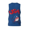 thumbnail image 2 of Rocae Gnome 4th of July for Men's Basketball Jersey Lightweight and Breathable Athletic Tank Top,Quick-Drying Sports Jersey X-Large, 2 of 9