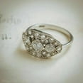 thumbnail image 3 of Silvago Jewel 14K White Gold Over Solitaire Rings - 2 Ct Round Cut Lab Created Diamond Rings - Diamond Engagement Wedding Ring for Women's - Vintage Cluster Cocktail Rings for Women's Birthday Gift, 3 of 8