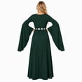 thumbnail image 6 of Halloween Medieval Costume for Women, Round Neck Batwing Sleeve Long Dress with Flowing Full Skirt, Vintage Renaissance Gown for Halloween Party, Medieval Faire and Cosplay, 6 of 6
