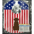 thumbnail image 2 of Patriotic USA Chocolate Labrador Baby Bib, 2 of 3