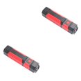 thumbnail image 3 of Soidarity Linterna ABS LED COB portátil 3W luz de trabajo Jogging nocturno emergencia antorcha eléctrica herramienta de iluminación luces con gancho Rojo 2piezas Soidarity CBP194236, 3 of 6