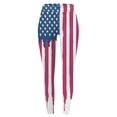 thumbnail image 5 of WILLBEST Leggings Con Estampado Tie Dye Del Día de La Independencia Para Mujer, Pantalones de Yoga de Cintura Alta, Para Entrenamiento, Correr, Atléticos, Elásticos y Cómodos Mediana, 5 of 5
