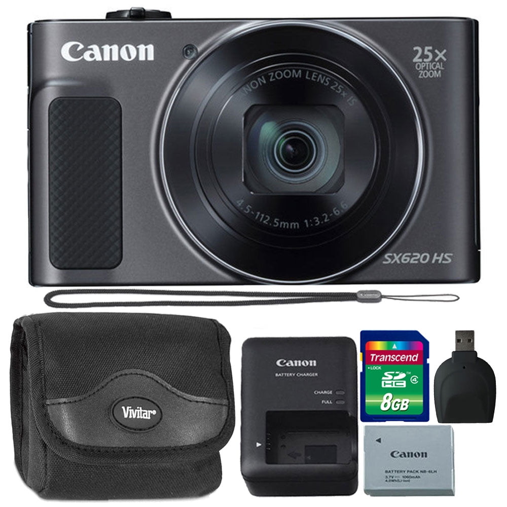 Canon PowerShot SX620 20.2MP HS Digital Camera + 8GB Memory Card & Card