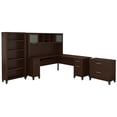 thumbnail image 2 of Pemberly Row Contemporary 72W L Shaped Desk Office Suite in Mocha Cherry, 2 of 8